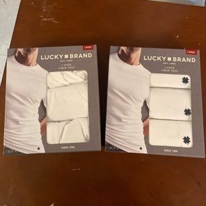 NWT Lucky Brand Men’s White T-Shirts 2 pack